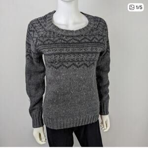 Gander Mountain Gray Patterned Women's Sweater